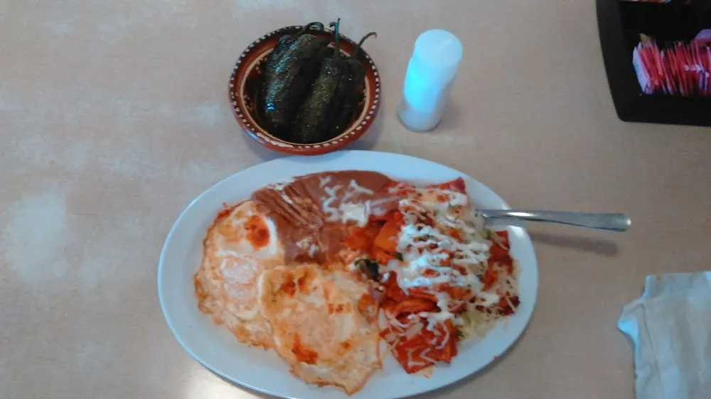 Eggs and Chilaquiles